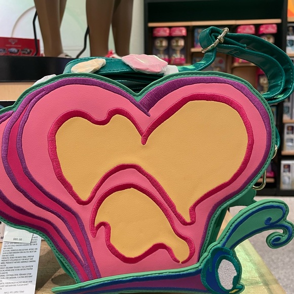 Loungefly Handbags - Loungefly Teal Alice in Wonderland Flower & Garden Crossbody